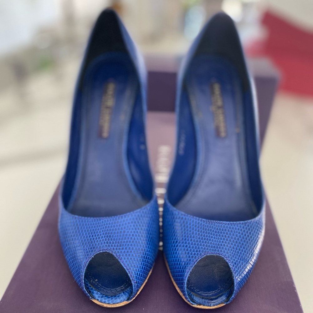 Ralph Lauren Collection Lizard Pumps